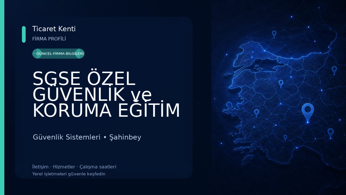 SGSE ÖZEL GÜVENLİK ve KORUMA EĞİTİM HİZMETLERİ LTD.ŞTİ. Güvenlik Sistemleri