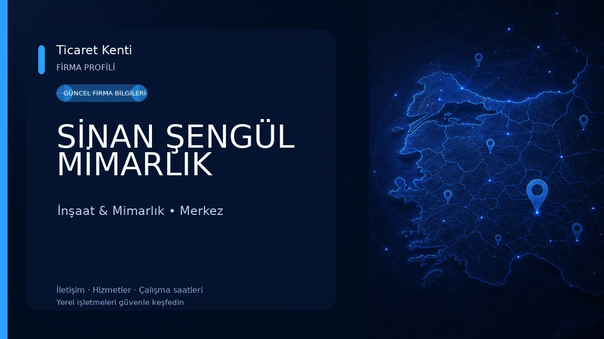 SİNAN ŞENGÜL MİMARLIK İnşaat & Mimarlık
