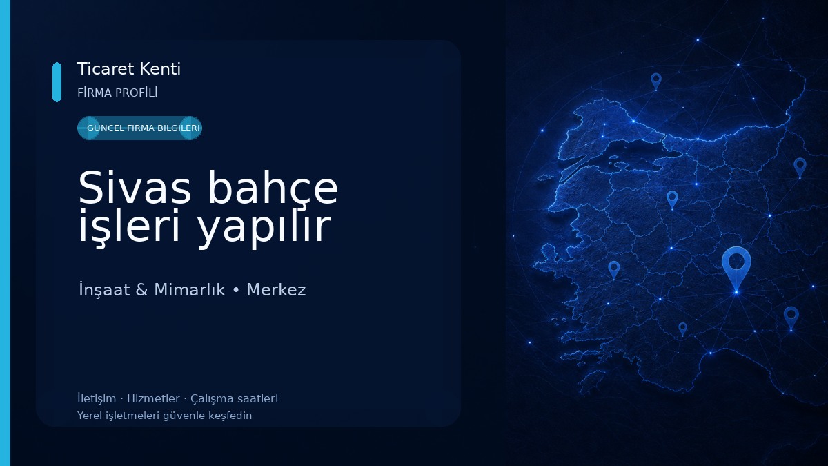 Sivas bahçe işleri yapılır İnşaat & Mimarlık