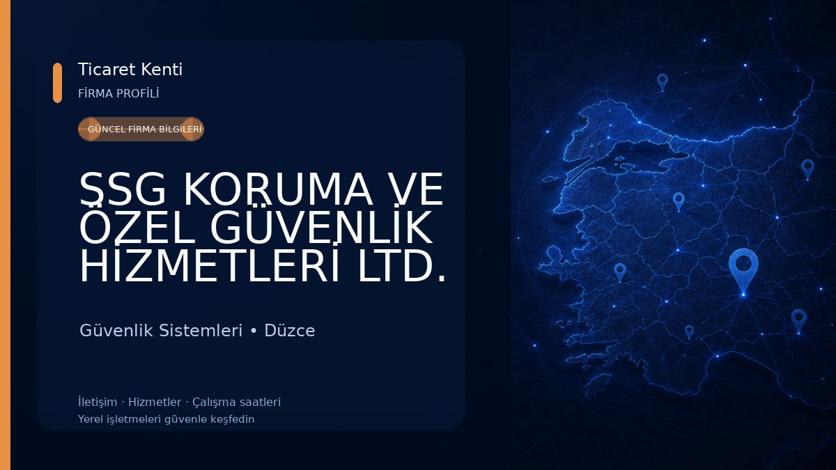 SSG KORUMA VE ÖZEL GÜVENLİK HİZMETLERİ LTD. ŞTİ Güvenlik Sistemleri