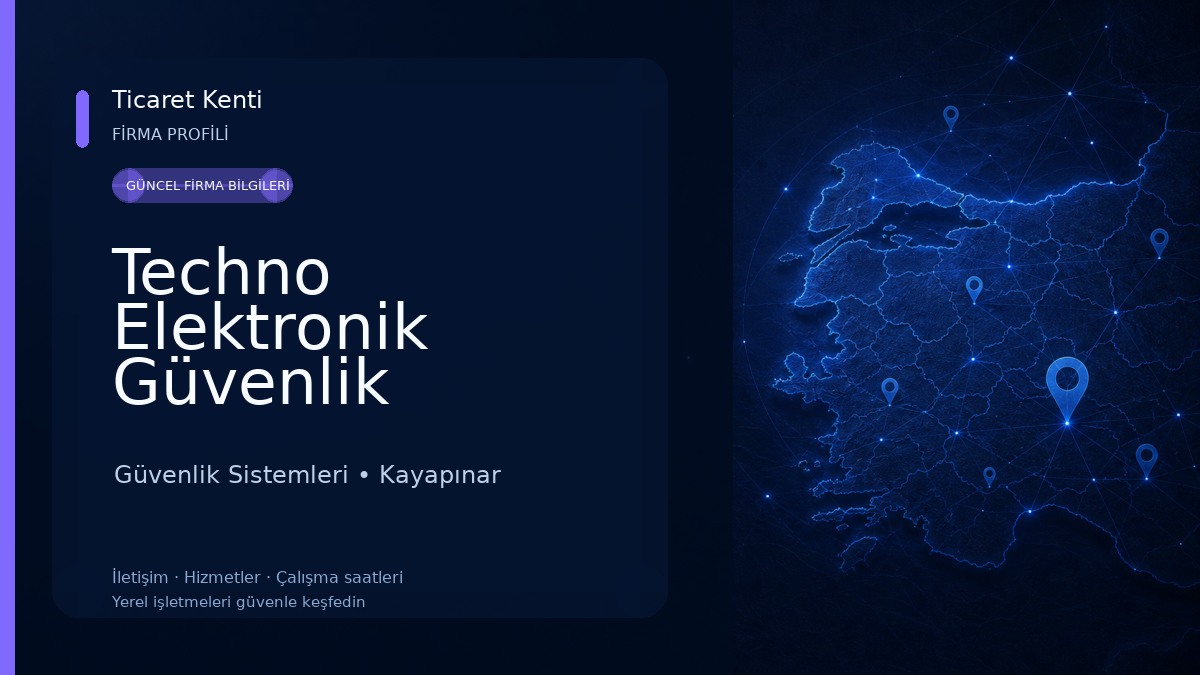 Techno Elektronik Güvenlik Sistemleri Güvenlik Sistemleri