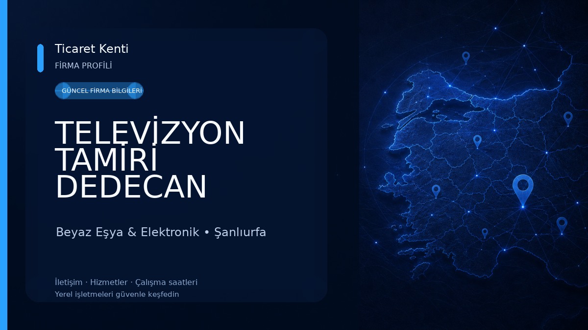 TELEVİZYON TAMİRİ DEDECAN ELEKTRONİK Beyaz Eşya & Elektronik