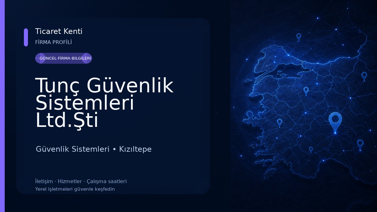 Tunç Güvenlik Sistemleri Ltd.Şti Güvenlik Sistemleri