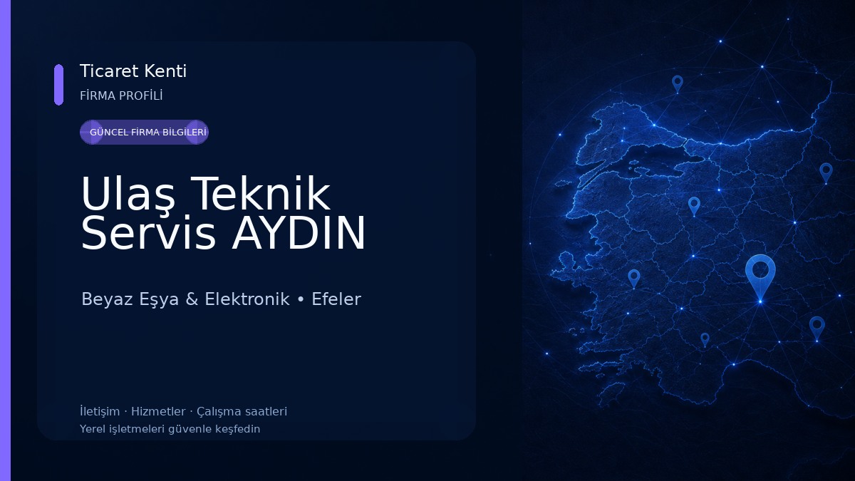 Ulaş Teknik Servis AYDIN Beyaz Eşya & Elektronik
