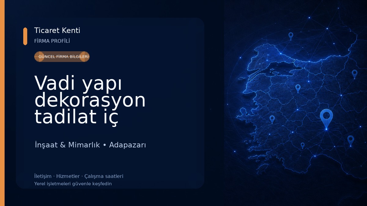 Vadi yapı dekorasyon tadilat iç mimarlık sakarya 