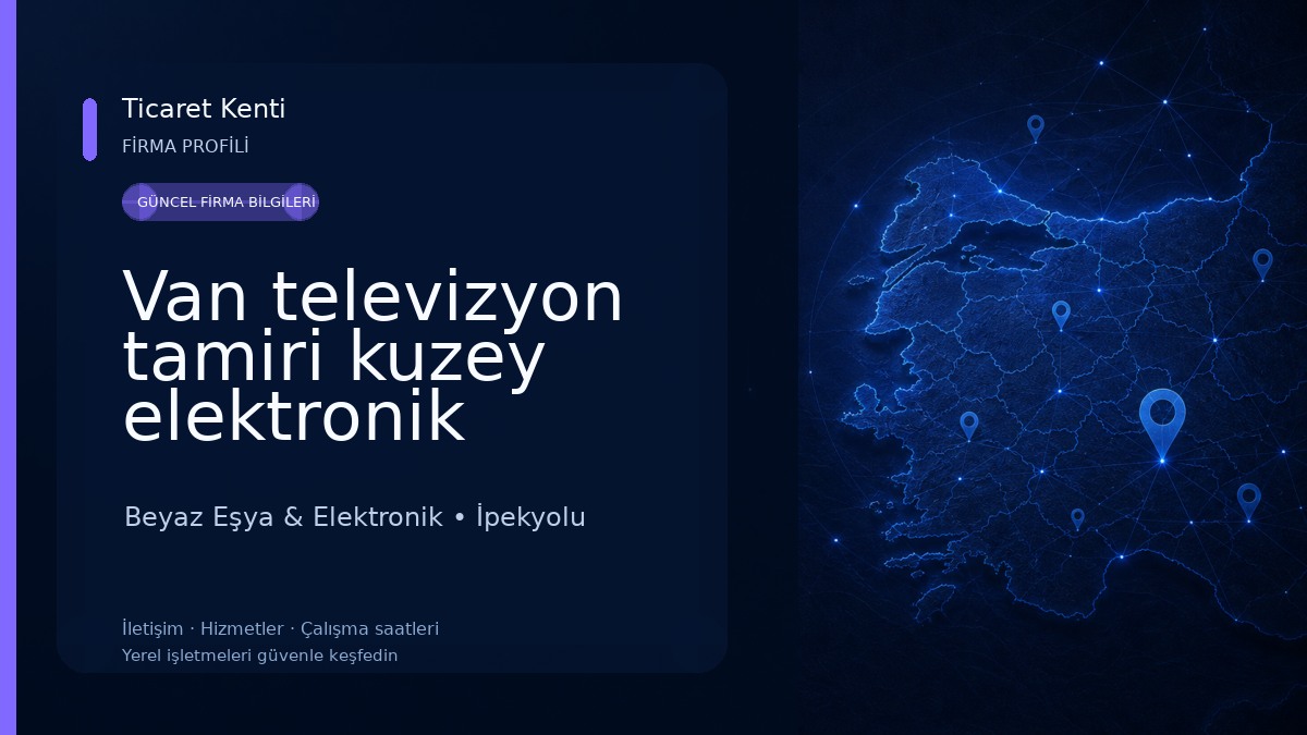 Van televizyon tamiri kuzey elektronik Beyaz Eşya & Elektronik