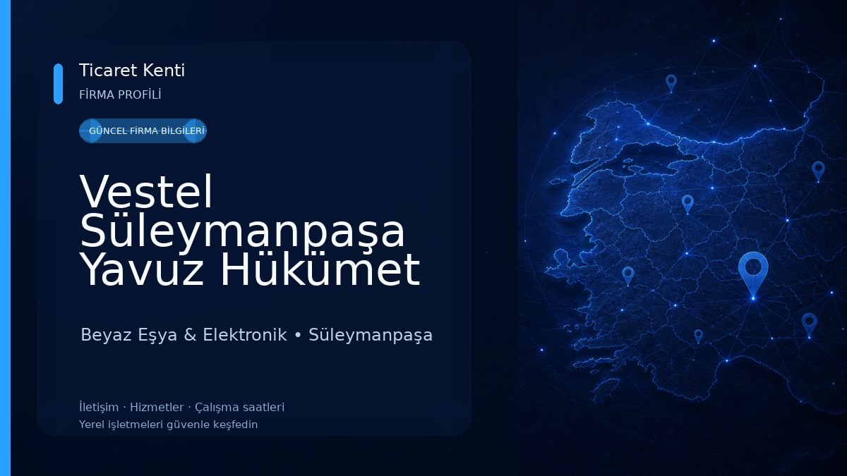 Vestel Süleymanpaşa Yavuz Hükümet Cad. Yetkili Satış Mağazası - Yazıcı DTM