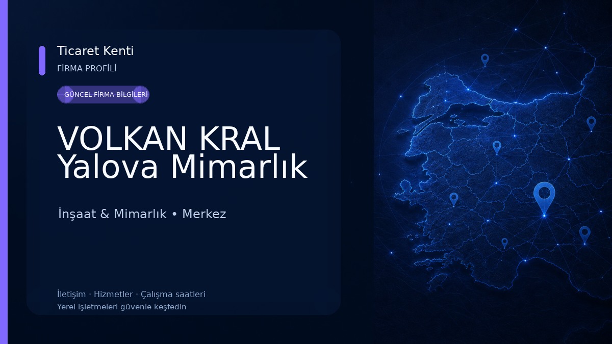 VOLKAN KRAL Yalova Mimarlık 