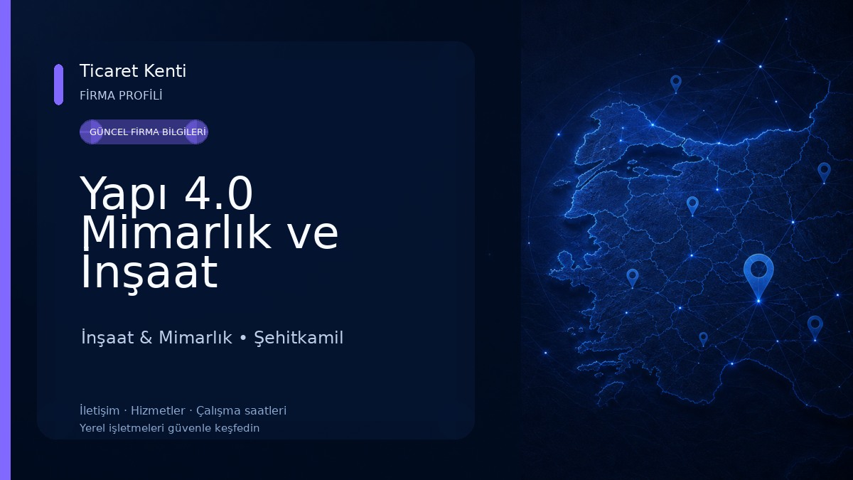 Yapı 4.0 Mimarlık ve İnşaat İnşaat & Mimarlık