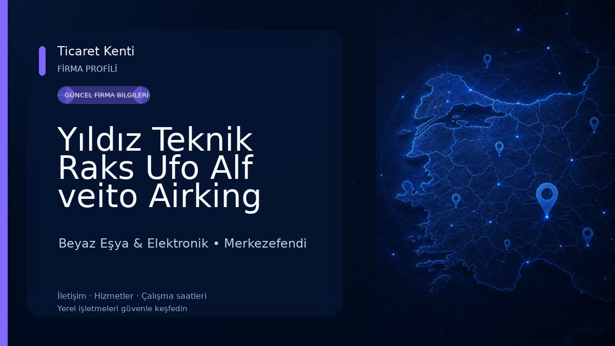 Yıldız Teknik Raks Ufo Alf veito Airking goldmaster elektrikli cihaz tamir ve Servisi Beyaz Eşya & Elektronik