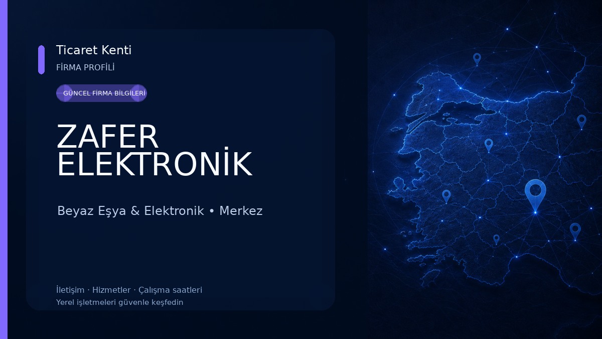 ZAFER ELEKTRONİK Beyaz Eşya & Elektronik